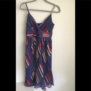Minuet striped spaghetti strap dress, size small